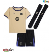Camiseta Barcelona Ferran Torres #7 Visitante Equipación para niños 2025-26 manga corta (+ pantalones cortos)
